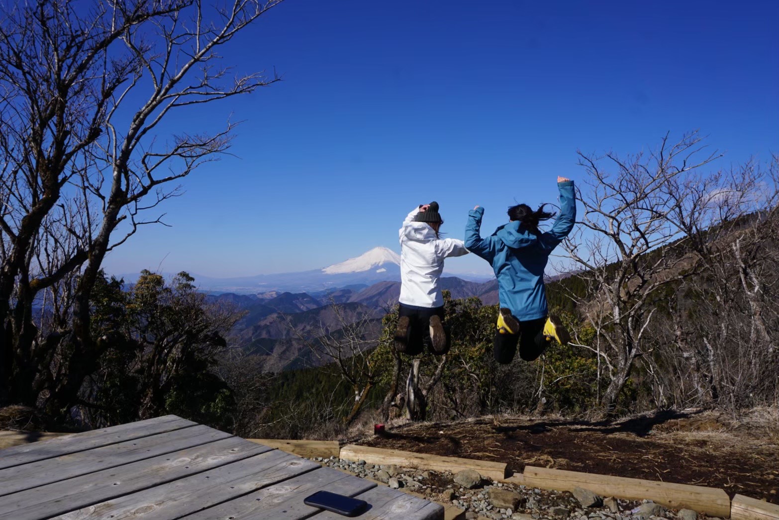 一ノ塔から見える富士山